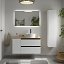 Mueble de baño sobre encimera Bequia Plus Metal suspendido 2 cajones 1 puerta blanco mate de Salgar